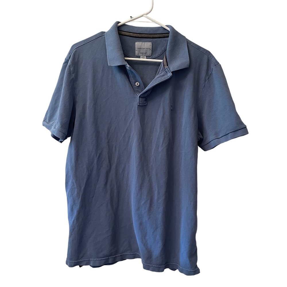 Men’s American Eagle blue polo shirt size L